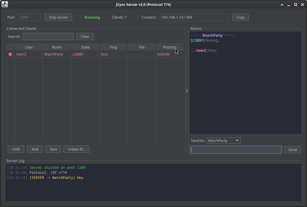 JSync Server